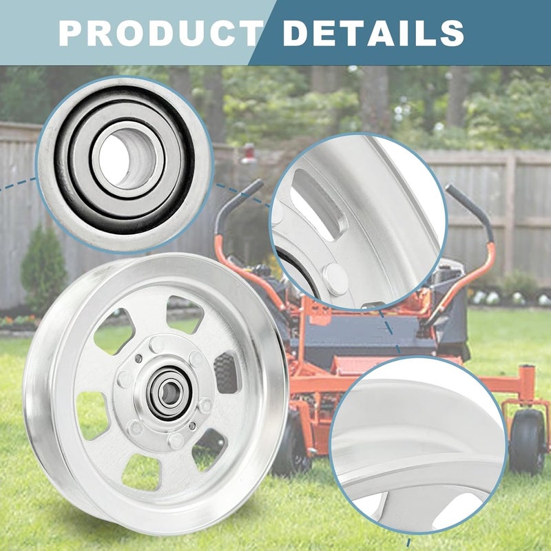 HTWORK 033-8050-00 Deck Idler Pulley Compatible with Bad Boy 039-6945-19 039-6945-17 039-6946-17 (2 PC) - Image 3